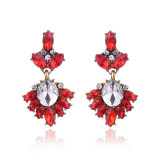 Drop rhinestone earrings