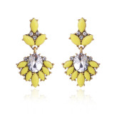Drop rhinestone earrings