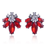 Drop rhinestone earrings