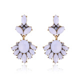 Drop rhinestone earrings