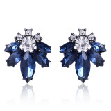 Drop rhinestone earrings