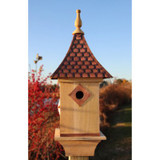 Good Directions Enclosed Copper Shingled Roof Bird House