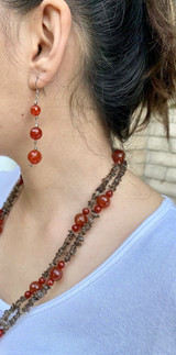 CARNELIAN STONE JEWELRY SETS