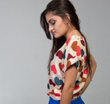 COLORFUL CHIFFON PATTERN BLOUSE