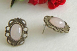 HOLLOW OUT LACE STUD EARRINGS