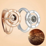 JOSEOD Projection I Love You 100 In Language Rings