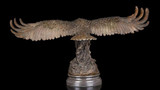 Eagle Hawk Bronze Copper Marble Statue Sculpture Figurine