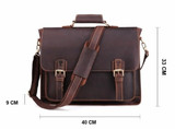 Effentii Genuine Leather Briefcase and Laptop Bag