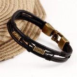 Vinci Vintage Men's Leather Bracelet