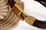 Vinci Vintage Men's Leather Bracelet