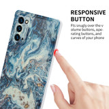 For Samsung Galaxy Note20 TPU Gilt Marble Pattern Protective Case