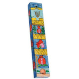 Small Wooden Mezuzah - Pomegranates