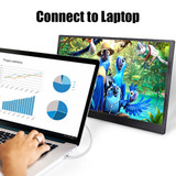 DIGITBLUE® 15.6" UHD Portable Monitor | 4K IPS Screen Monitor |  2x mini HDMI + DP for Ps4 Gaming Monitor for PC Computer laptop, 3840*2160