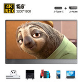 DIGITBLUE® 15.6 Type-C PD HDMI 4K Portable Monitor | LCD Screen Ultra Thin Monitor | for Phone PC Computer Laptop Gaming Ps4 Switch Xbox Display USB C
