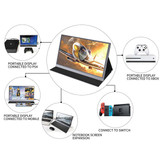 DIGITBLUE® 13.3" 2K IPS Portable Monitor, LCD Screen Gaming Laptop External Monitors for Ps4 Xbox , HDMI Extended Display of PC, Digitblue