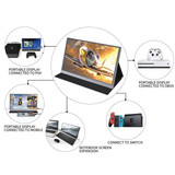 Digitblue 13.3" inch Mini HDMI Portable Monitor | 2K 2650 x 1440 HDR |  Monitor PC LCD Screen for Ps4 Xbox Gaming PC Laptop with Leather Case