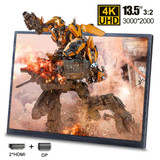 DIGITBLUE® 13.5" IPS Portable Monitor | 4K LED Thin Monitor | Commercial Industrial Display Monitor | LCD Screen HDMI DP Gaming Monitor | for Raspberry Pi Computer PC Laptop