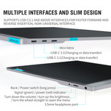 DIGITBLUE® 4K Portable Monitor | 15.6 inch Touch Screen Monitor | USB 3.1 Type-C Gaming Monitor |  LCD display Thin Monitor | for Ps4 Switch Xbox Huawei Xiaomi Phone Laptop