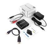 DIGITBLUE® 4K HDMI Audio Extractor, HDMI to HDMI with Audio and Optical Toslink SPDIF + 3.5mm Stereo Audio Out, HDMI Audio Extractor Splitter Converter Adapter, Support 4K@60Hz 1080P Full HD 3D for PS4