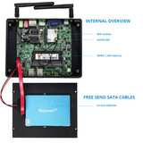DIGITBLUE® Mini PC | Intel Core i3-7100U Windows 10 PC | Fanless Micro Desktop PC | 8GB RAM 240GB SSD | 300Mbps WiFi Gigabit Ethernet | HDMI VGA 6*USB