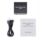 DIGITBLUE® 4K x 2K HDMI Audio Extractor | Optical TOSLINK SPDIF | 3.5mm Stereo Audio Converter | HDMI Audio Splitter (F-0,C-1,O-1)