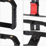 DIGITBLUE Pro Smartphone Video U-Rig | 3 Shoe Mounts Filmmaking Case | Handheld Phone Video Stabilizer | Grip Tripod Mount Stand