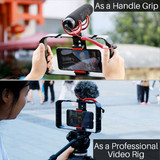 DIGITBLUE Pro Smartphone Video U-Rig | 3 Shoe Mounts Filmmaking Case | Handheld Phone Video Stabilizer | Grip Tripod Mount Stand