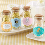 "Vintage" Milk Bottle Favor Jar - Baby (Set of 12) (Available Personalized)