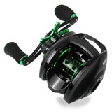 Best Baitcasting Reel 8.1:1 12+1BB Bass Fishing Reel 8KG Max Drag Left Right Hand Reel Reinforced Nylon Body White Bass YL-109