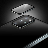 For Galaxy S20+ Shockproof Double-sided Tempered Glass Magnetic Attraction Case with Black Camera Lens Protector Cover(Black)