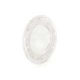 Plate with diamond cut elliptic design M