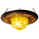 Gold Star Eternal Ceiling Synagogue Lamp
