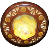 Gold Star Eternal Ceiling Synagogue Lamp