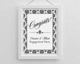 Personalized Poster (18x24) - Damask