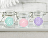 Personalized Glass Favor Jars - Botanical Garden (Set of 12)