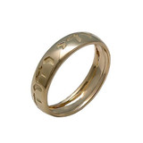 Gold Hebrew Wedding Band