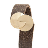 Men's Bracelet, Men Leather Bracelet, Gold