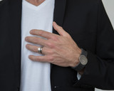 Men's Jewelry Set, Engraved Bracelet &