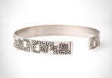 Men's Bracelet, Open Silver Bracelet, Men's