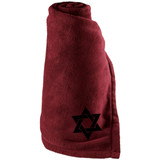 Jewish Embroidered Large Fleece Blanket