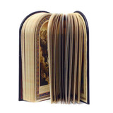 Sefer Torah-Shaped Chumash Inlaid Bar Mitzvah Medal Sefer Torah-Shaped Chumash Inlaid Bar Mitzvah Medal