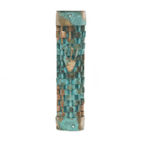 Woven Patina Mezuzah Case By Gary Rosenthal, Cases Size: 1 W X 4.5 H