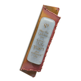 Blue New Baby Mezuzah Case By Gary Rosenthal, Cases Size: 1.25 W X 5 H