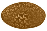 Embossed Suede Kippahs Blind Embossed Suede Kippot