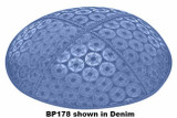 Embossed Suede Kippahs Blind Embossed Suede Kippot