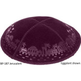 Embossed Suede Kippahs Blind Embossed Suede Kippot