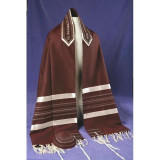 Tallit Set - Maroon Embroidered