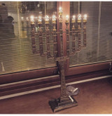 7 & 9 Branch Menorah - Giant Brass Candelabra