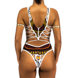 Women African Printed Swimsuit