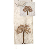 Embroidered Tree Of Life Tallit In Colors